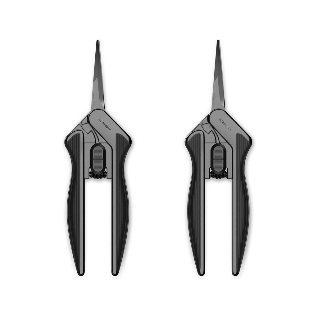 AC Infinity 6.6" Straight Stainless Steel Pruning Shear - 2 Pack